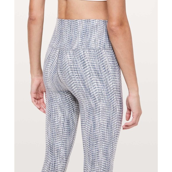 Lululemon Luon Wunder Under Hi-Rise 7/8 25" Arrow Jacquard Battleship Leggings 4 - Picture 10 of 11